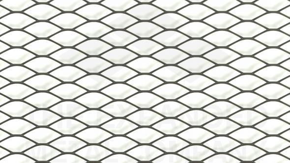 95S - Large, Expanded Metal, Raised, Stainless Steel Mesh
